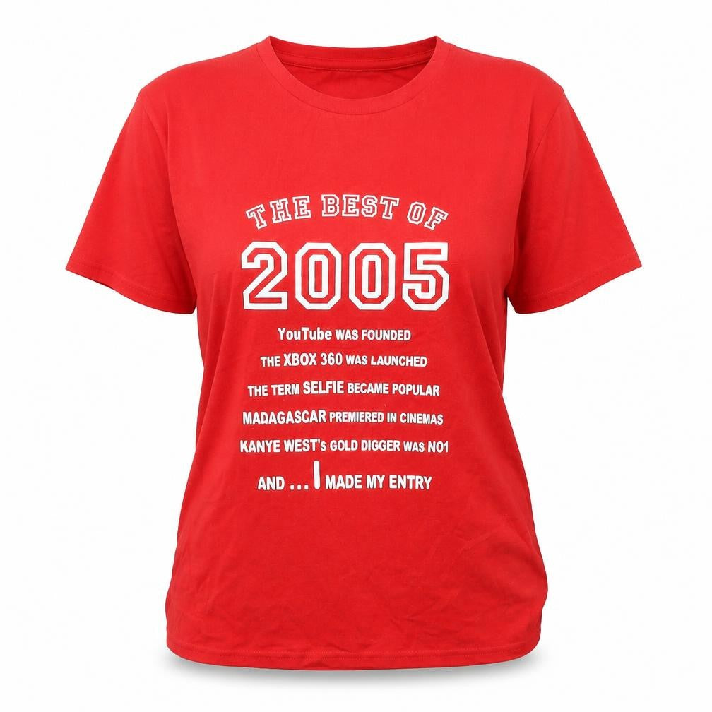 Womens UK Size M Earth Positive Red Basic T-Shirt