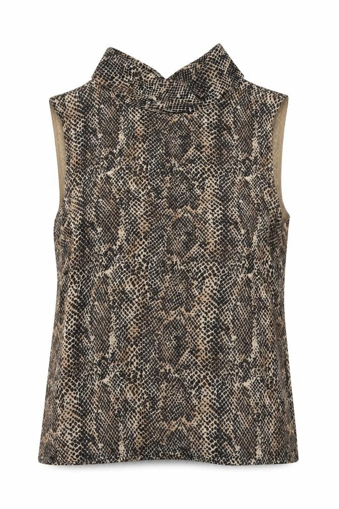 Womens UK Size 10 Marks and Spencer Brown Basic Blouse