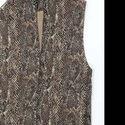 Womens UK Size 10 Marks and Spencer Brown Basic Blouse