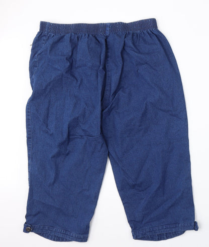 T Mode Womens Blue  Polyester Straight Jeans Size 50  Regular