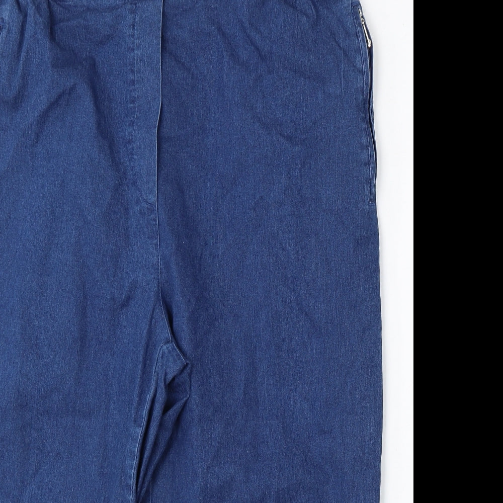 T Mode Womens Blue  Polyester Straight Jeans Size 50  Regular