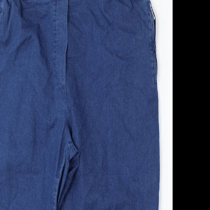 T Mode Womens Blue  Polyester Straight Jeans Size 50  Regular