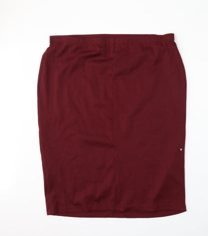 Originals Womens Red  Polyester Straight & Pencil Skirt Size XL
