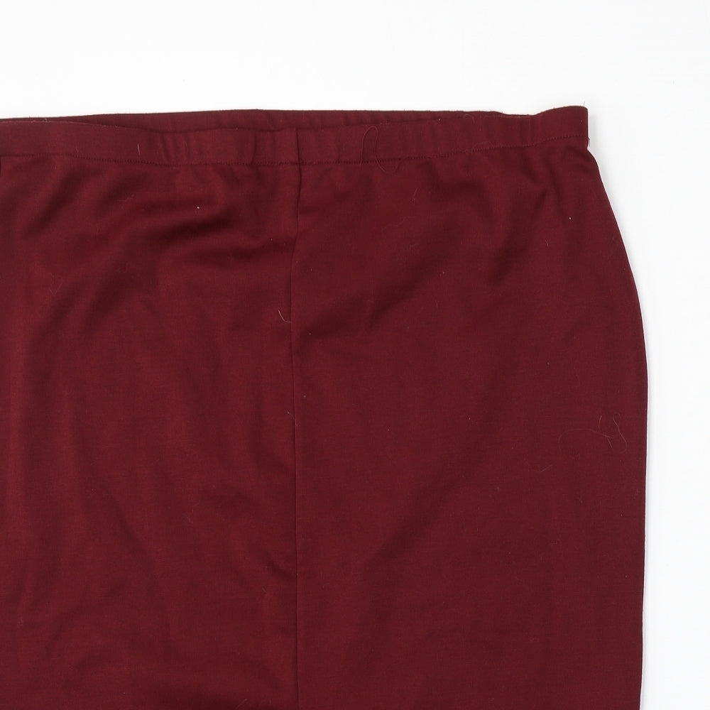 Originals Womens Red  Polyester Straight & Pencil Skirt Size XL