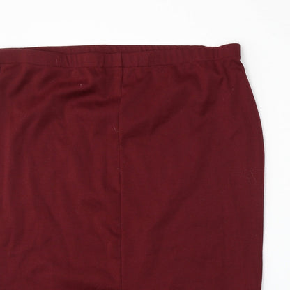 Originals Womens Red  Polyester Straight & Pencil Skirt Size XL