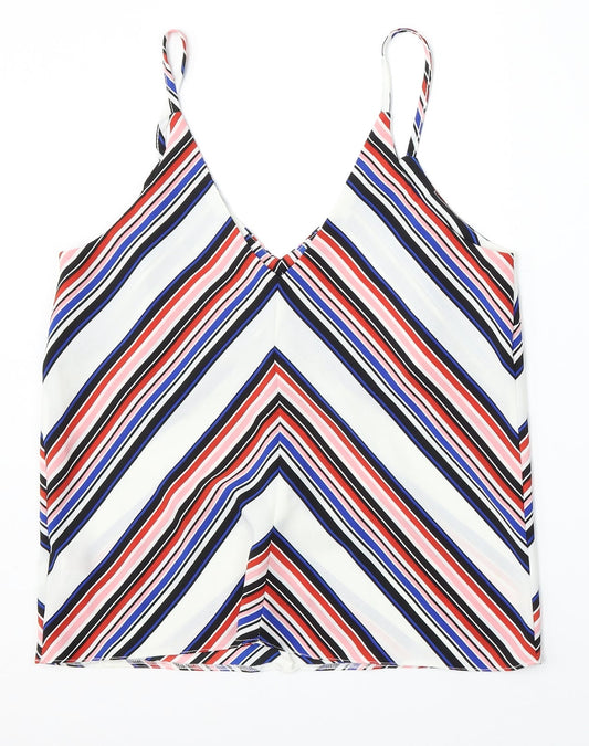 Womens UK Size 8 New Look Multicoloured Camisole Tank