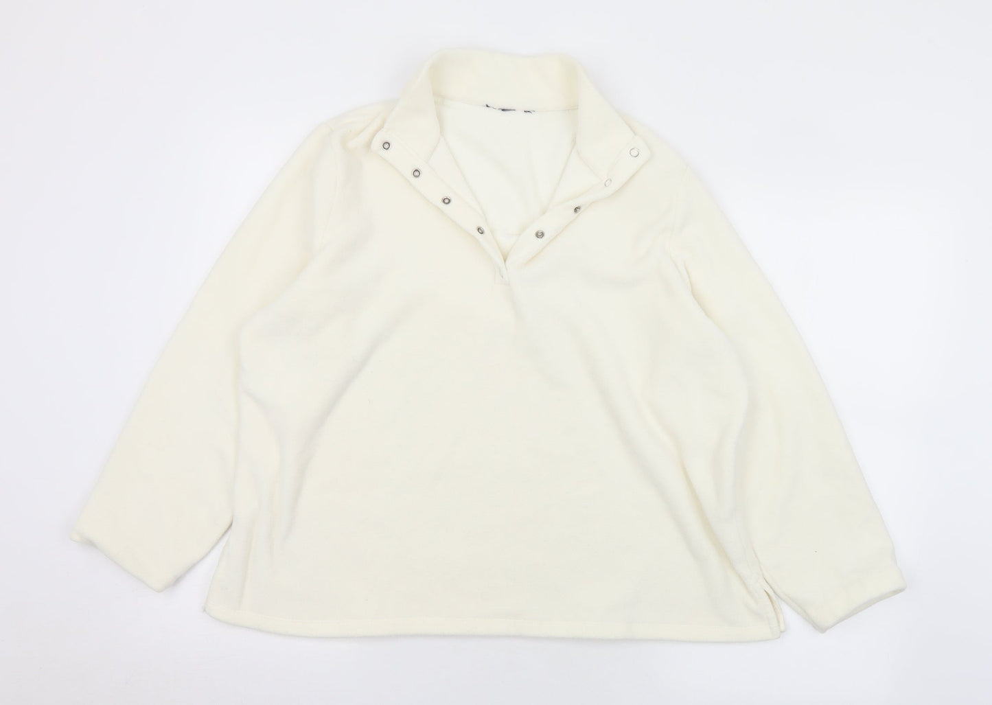 Womens UK Size M Preworn White Pullover Jumper