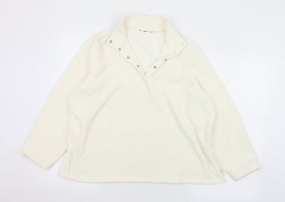 Womens UK Size M Preworn White Pullover Jumper
