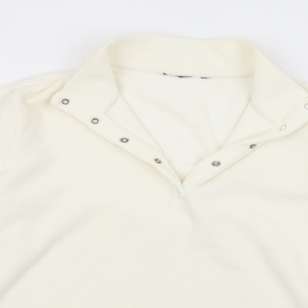 Womens UK Size M Preworn White Pullover Jumper