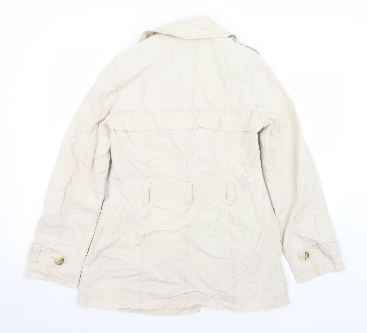 Womens UK Size 10 NEXT Ivory Overcoat