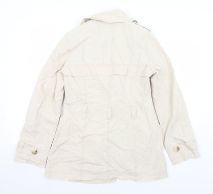 Womens UK Size 10 NEXT Ivory Overcoat