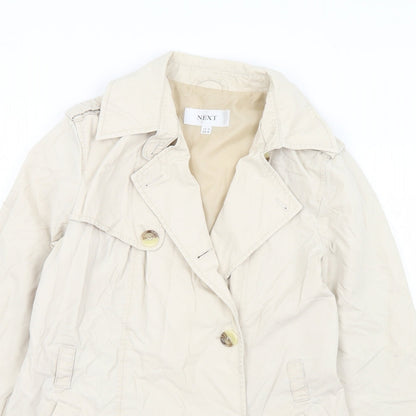 Womens UK Size 10 NEXT Ivory Overcoat