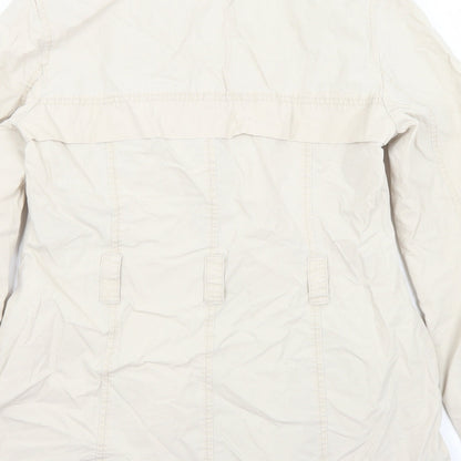 Womens UK Size 10 NEXT Ivory Overcoat