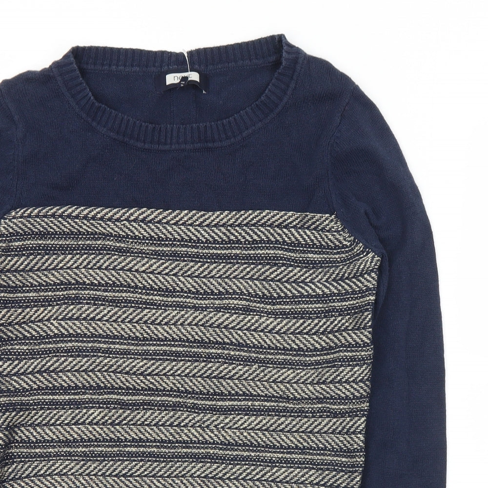 Womens UK Size 10 NEXT Blue Pullover Jumper