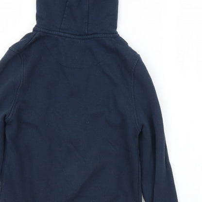 Primark Boys Blue  Cotton Full Zip Hoodie Size 9-10 Years  Zip