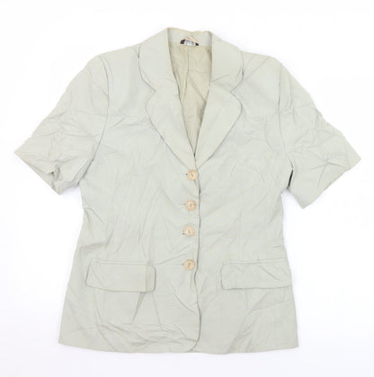Klass Womens Green   Jacket Blazer Size 10  Button