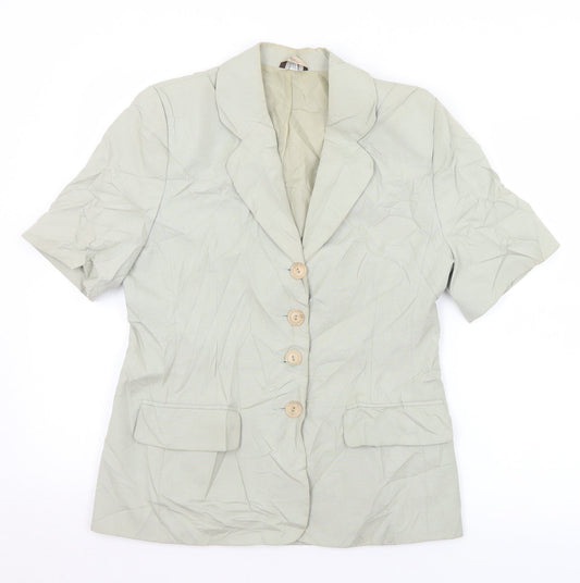 Klass Womens Green   Jacket Blazer Size 10  Button
