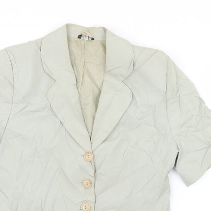 Klass Womens Green   Jacket Blazer Size 10  Button