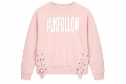 Primark Girls Pink  Polyester Pullover Sweatshirt Size 11-12 Years   - Unfollow