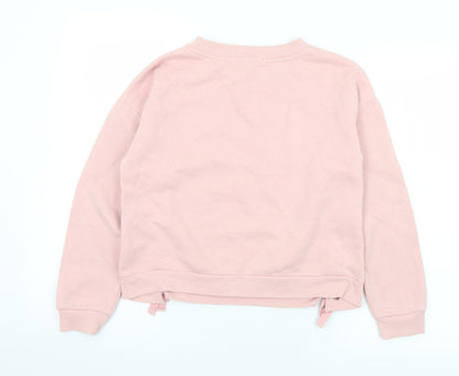 Primark Girls Pink  Polyester Pullover Sweatshirt Size 11-12 Years   - Unfollow