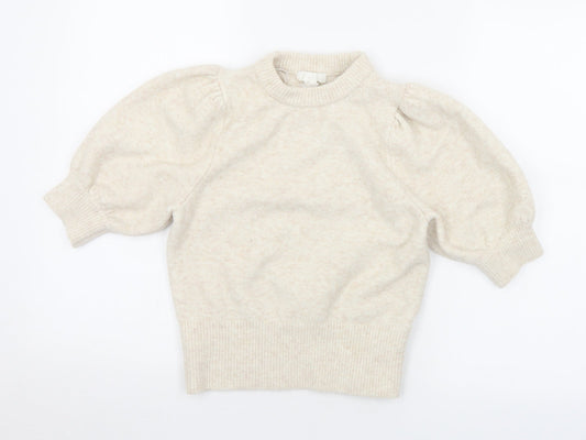 Womens UK Size S H&M Ivory Pullover Jumper