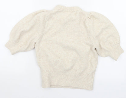 Womens UK Size S H&M Ivory Pullover Jumper