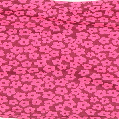 Matalan Girls Pink Floral Polyester Pullover Sweatshirt Size 5 Years