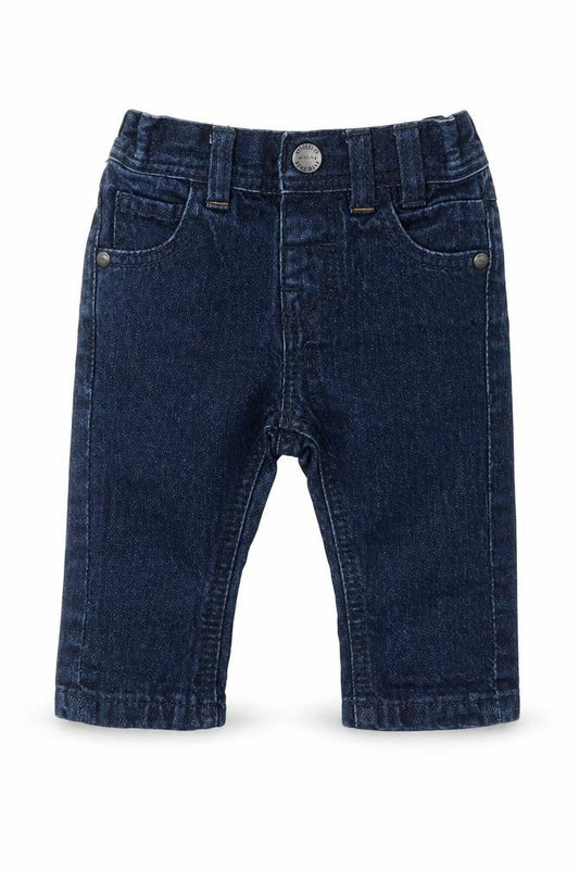 NEXT Baby Blue  Cotton Capri Jeans Size 3-6 Months  Snap