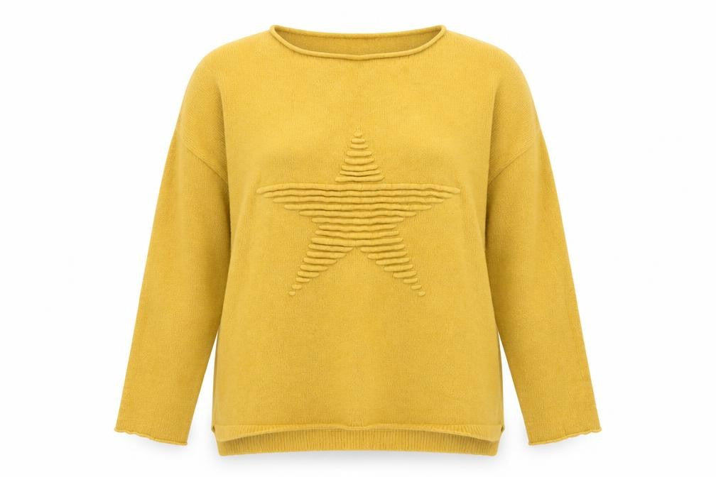 Womens UK Size M Preworn Yellow Pullover Jumper