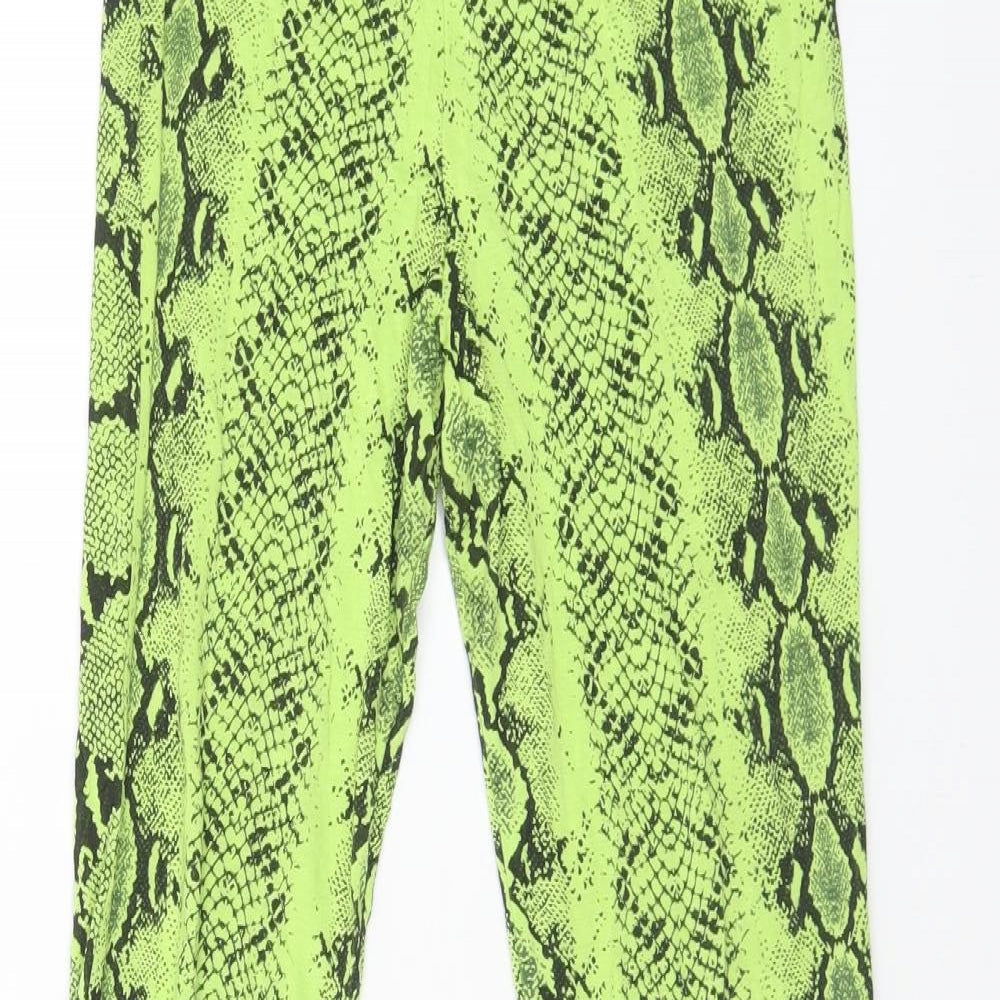 Womens UK Size 8 Boohoo  Jogger Yellow Leggings