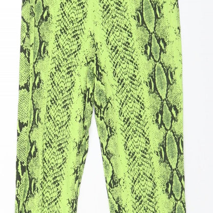 Womens UK Size 8 Boohoo  Jogger Yellow Leggings