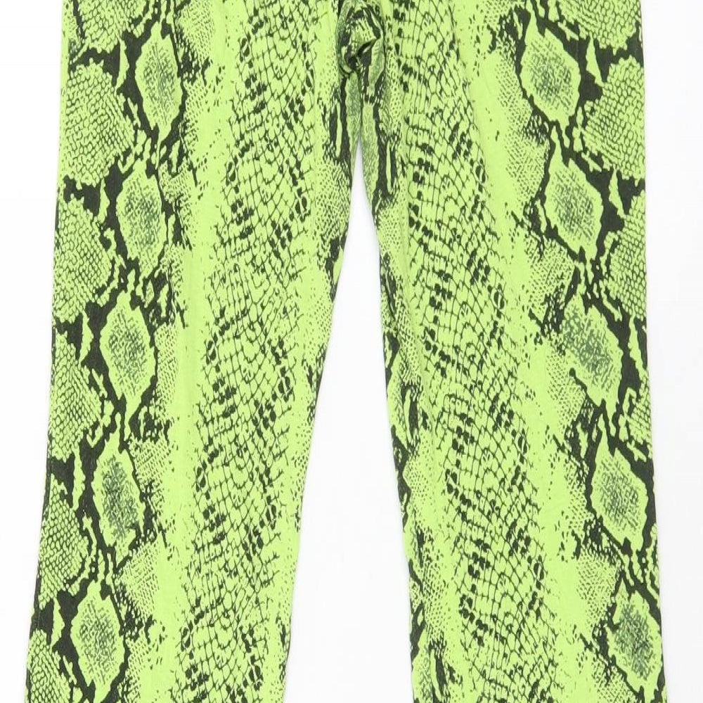 Womens UK Size 8 Boohoo  Jogger Yellow Leggings