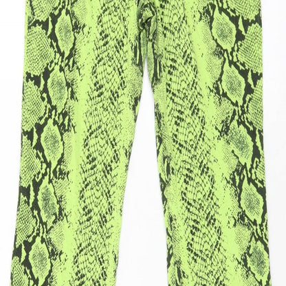 Womens UK Size 8 Boohoo  Jogger Yellow Leggings