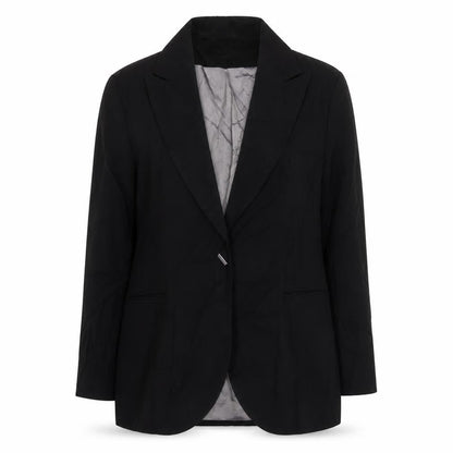 Ozone Womens Black  Polyester Jacket Suit Jacket Size S