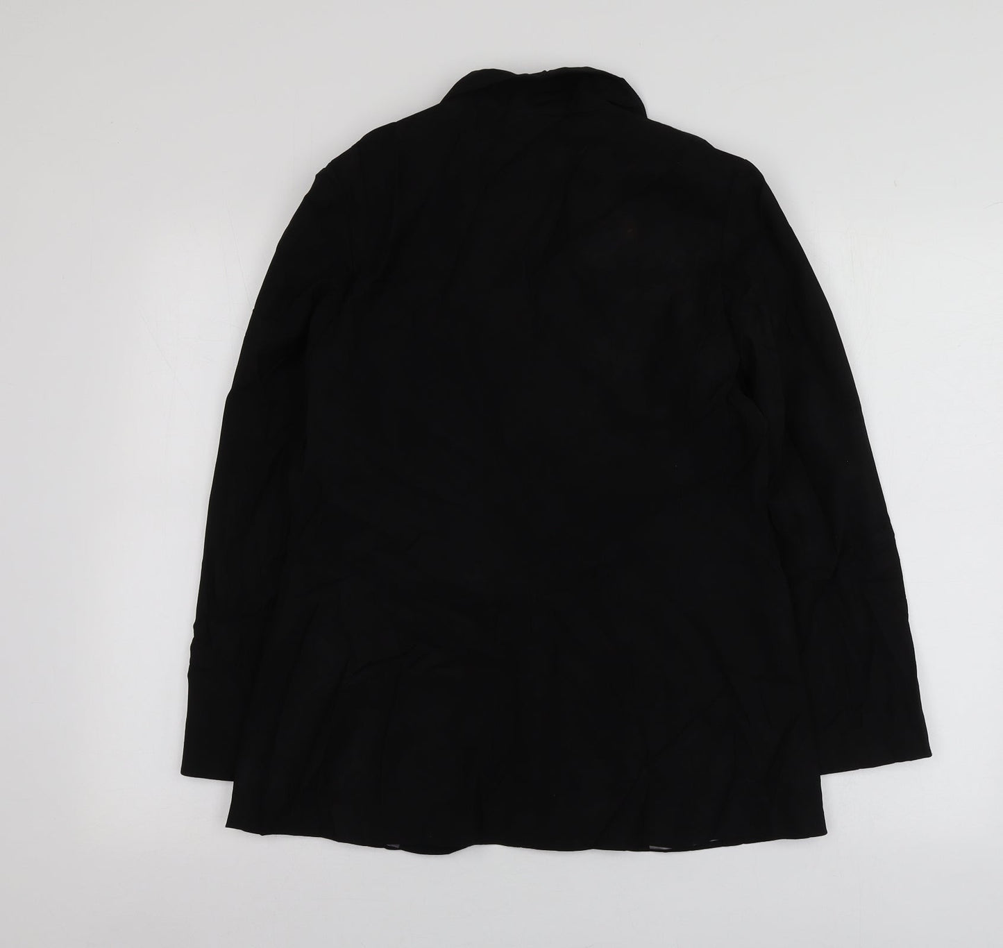 Ozone Womens Black  Polyester Jacket Suit Jacket Size S