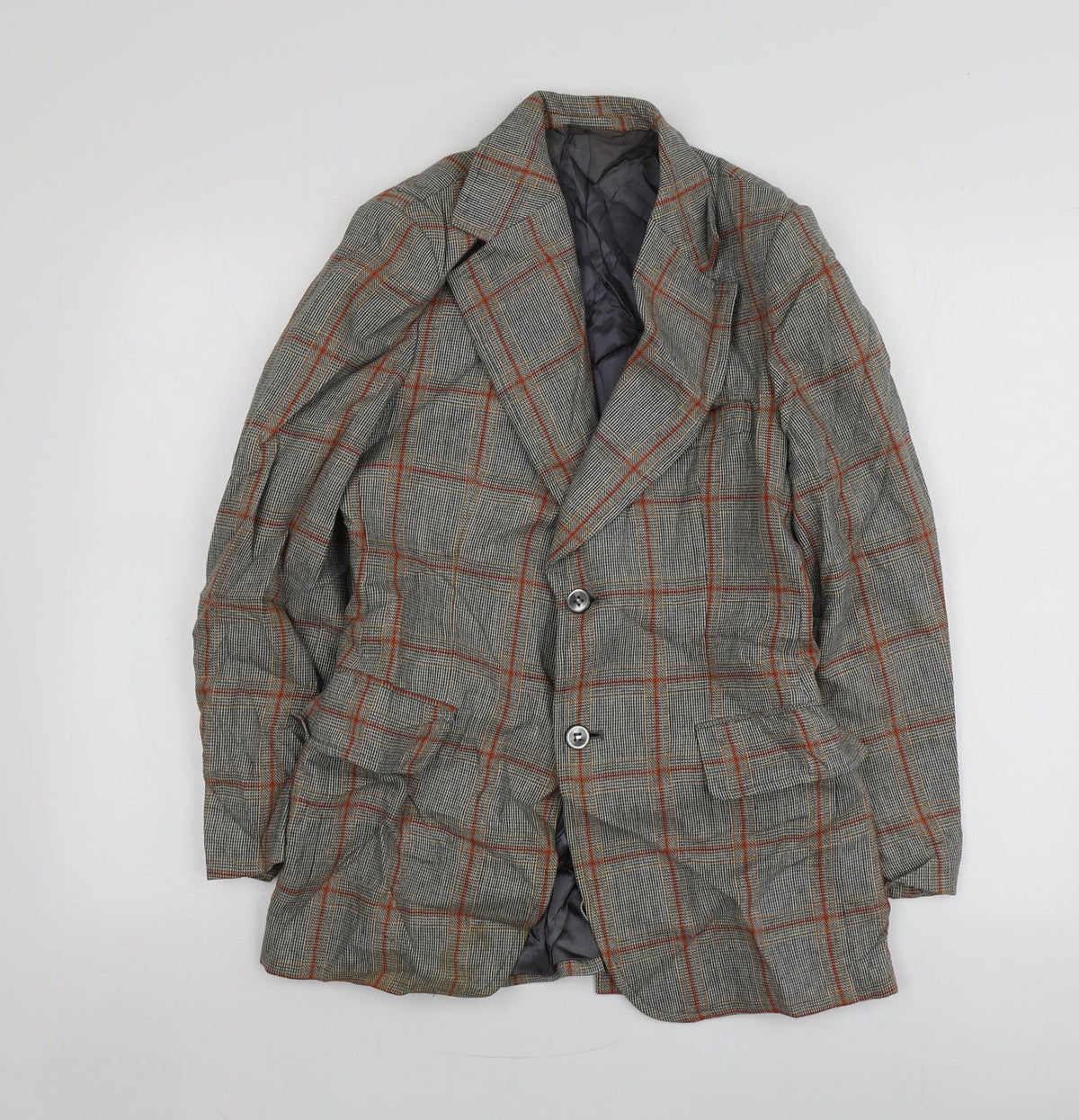 Jonathan Womens Beige Plaid Wool Jacket Suit Jacket Size S