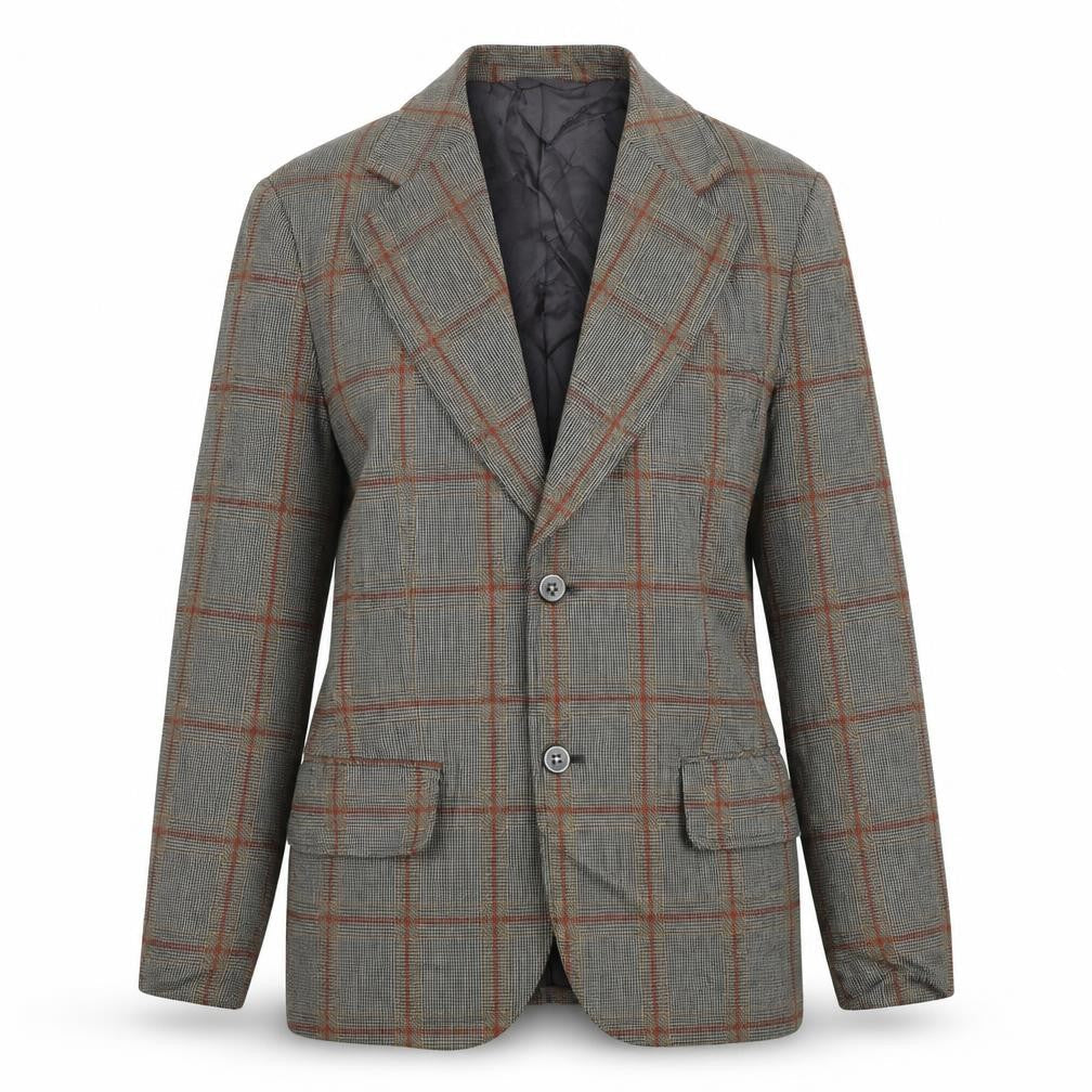 Jonathan Womens Beige Plaid Wool Jacket Suit Jacket Size S