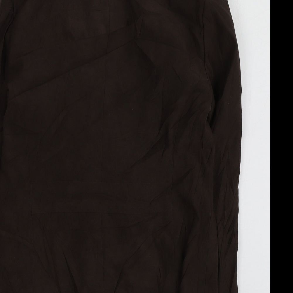 NEXT Womens Brown  Polyester Jacket Suit Jacket Size 12