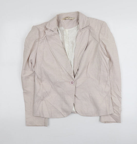 Bonmarché Womens Pink  Polyester Jacket Blazer Size 12