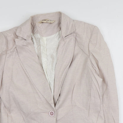 Bonmarché Womens Pink  Polyester Jacket Blazer Size 12