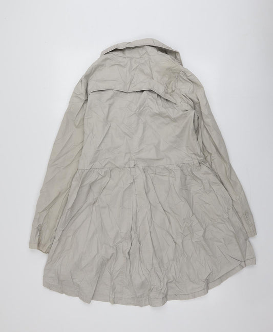 New Look Womens Beige   Motorcycle Jacket Blazer Size 12