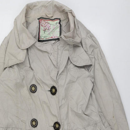 New Look Womens Beige   Motorcycle Jacket Blazer Size 12