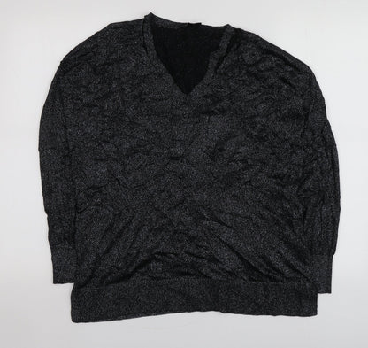 Womens UK Size 12 Topshop Black Pullover Jumper