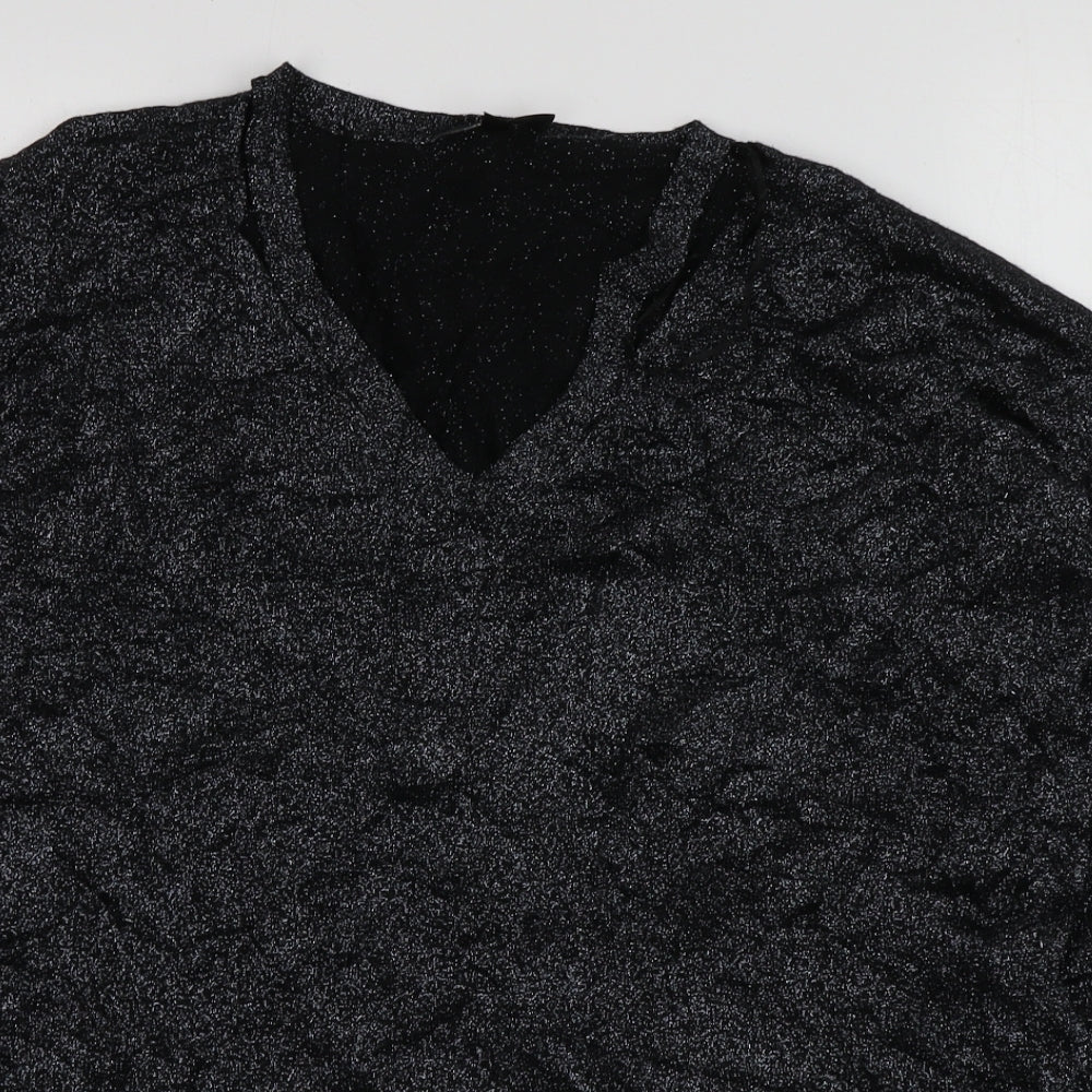 Womens UK Size 12 Topshop Black Pullover Jumper