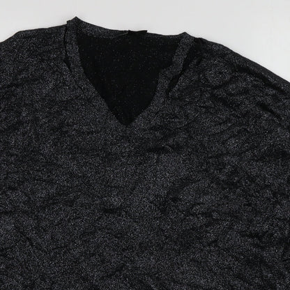 Womens UK Size 12 Topshop Black Pullover Jumper
