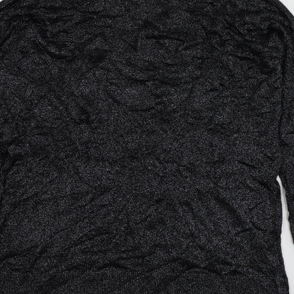 Womens UK Size 12 Topshop Black Pullover Jumper