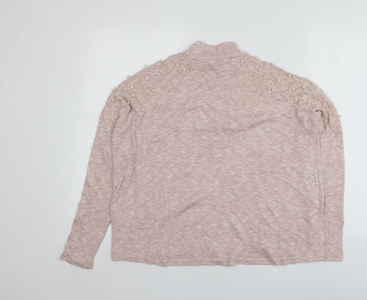 Womens UK Size S H&M Pink Pullover Jumper