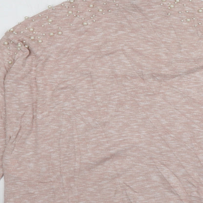 Womens UK Size S H&M Pink Pullover Jumper
