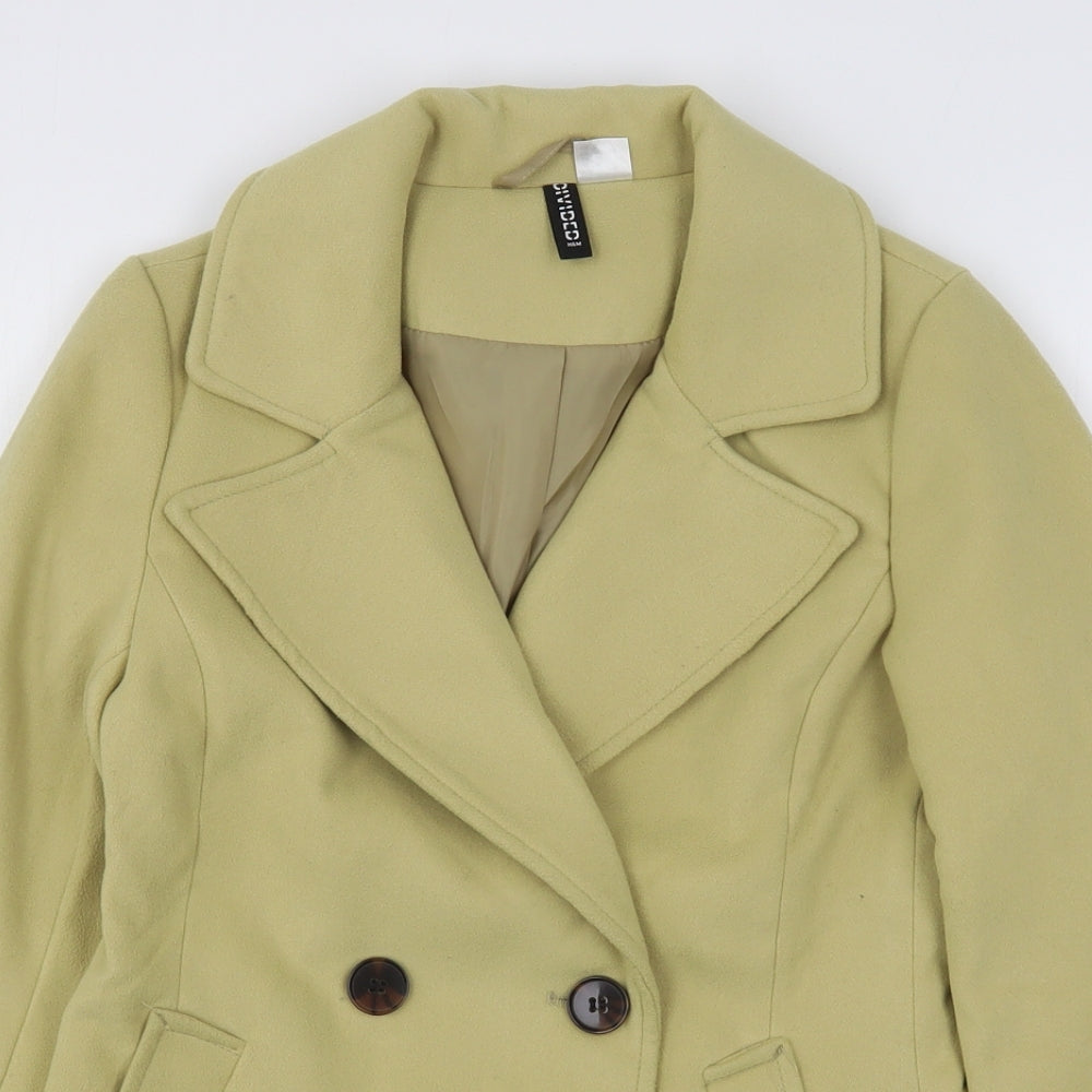 H&M Womens Beige   Pea Coat Coat Size 4