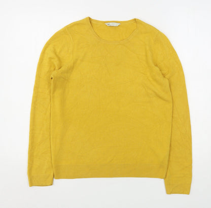 Womens UK Size 12 Matalan Yellow Pullover Jumper